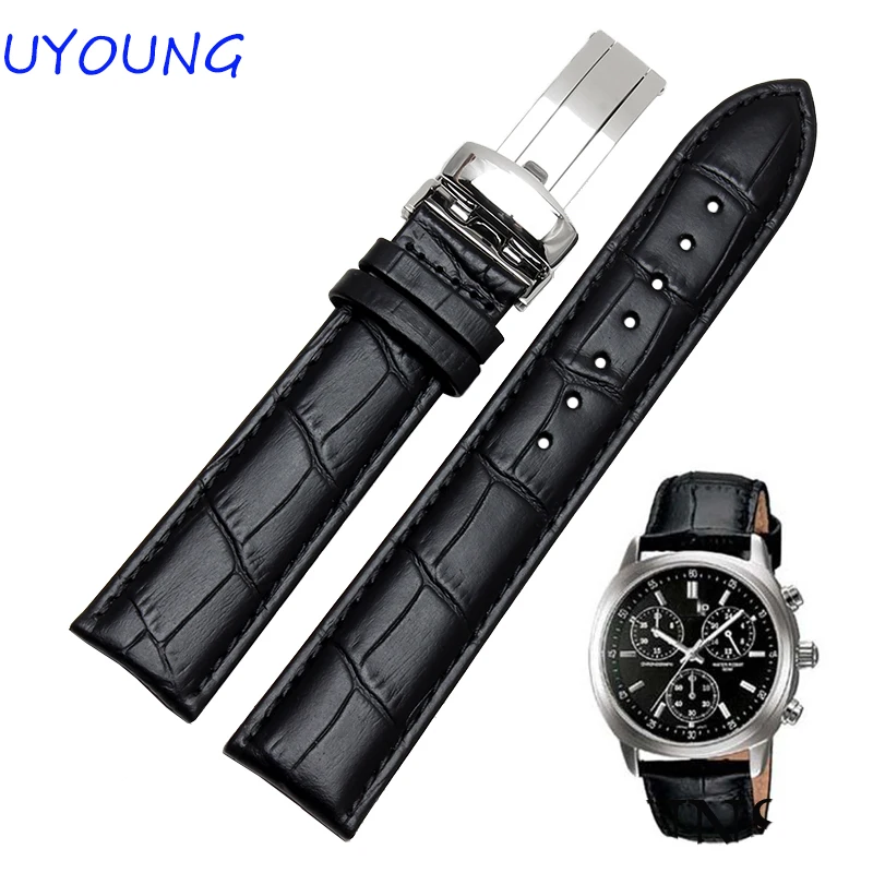 Ремешок из натуральной кожи для CASIO качественный мужской браслет наручных часов