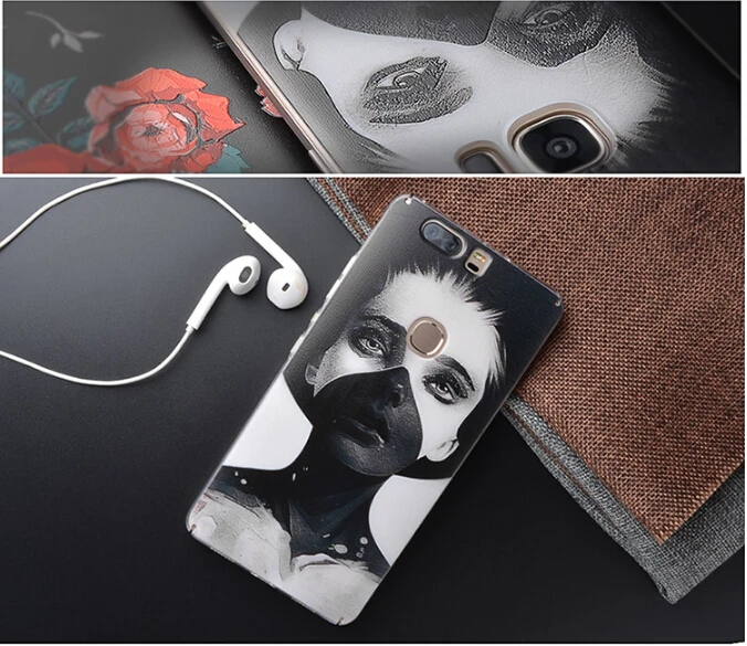 Для huawei honor v8 case 3d рельеф картина задняя крышка для телефон протектор|painting cover|huawei