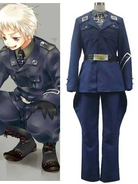 

Prussia Gilbert Beilschmidt Cosplay Costume from Axis Power Hetalia E001
