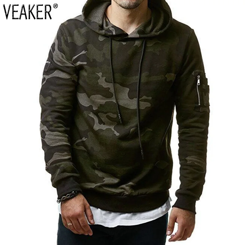 

2019 Autumn New Men's Camouflage Hoodies Sweatshirts Male Camo Hip Hop Hoodies Hooded Tracksuit Pullover Sportswear M-3XL