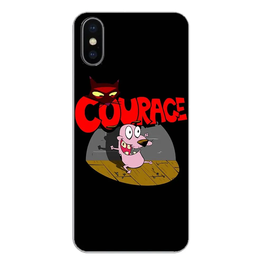 For Xiaomi Mi6 Mi 6 A1 Max Mix 2 5X 6X Redmi Note 5 5A 4X 4A A4 4 3 Plus Pro cartoon courage the cowardly dog Silicone Skin Case |