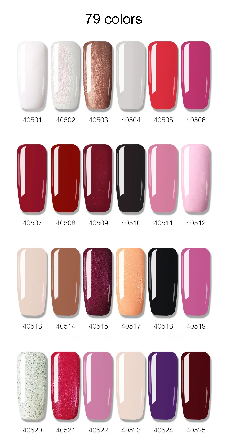 

IIBCCCNDC 10 Color Gel Nail Polish LED 10ML UV Gel Polish Soak Off Lacquer Varnish Semi Pernament Nail Art Design Manicure