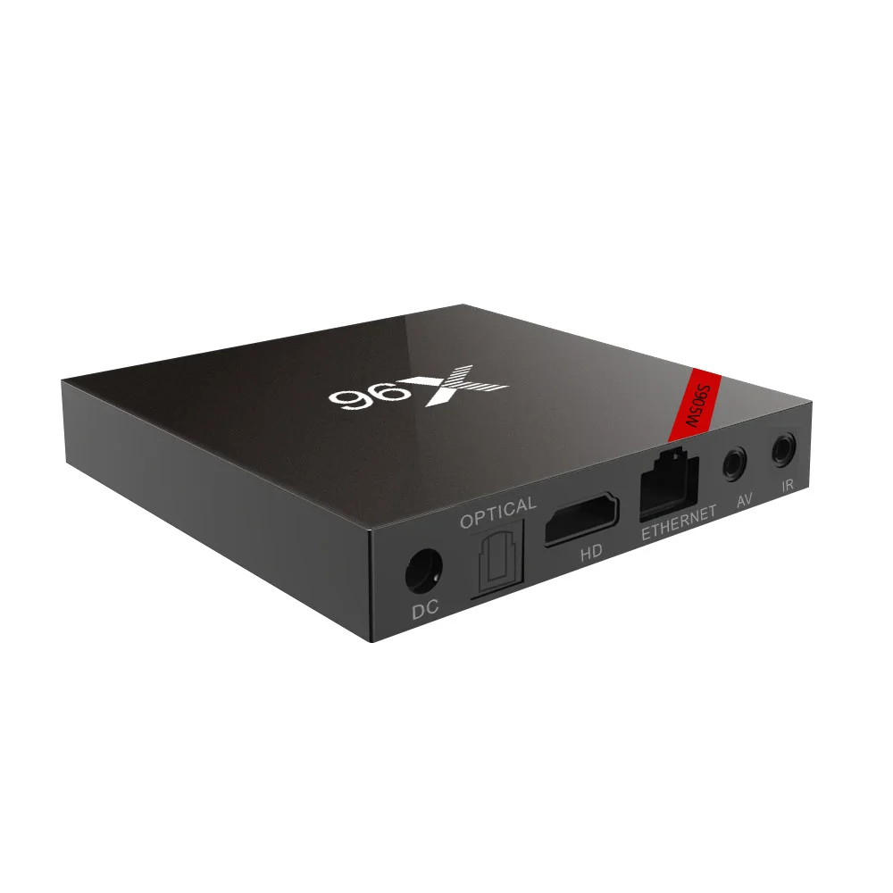 X96 Amlogic четырехъядерный Android 7 1 tv Box 2 4G Wifi 4 K * HD BOX H.265 Miracast Airplay X96W комплект bluetooth Top PK