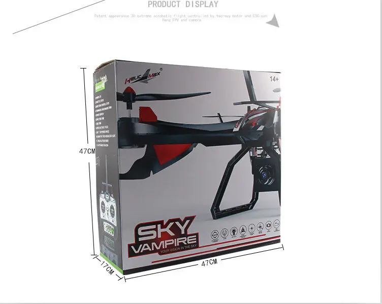 Профессиональный 1327 Радиоуправляемый Дрон с HD камерой 2 4G 4CH WIFI FPV передача в
