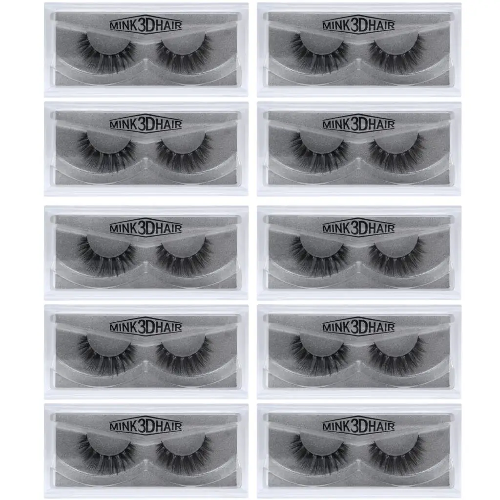 SD67(10Pairs) 10 пар норковых ресниц 3D норковых ресниц безжалостные ресницы ручной работы многоразовые натуральные ресницы Популярные Накладные ресницы для макияжа - Цвет: SD67(10Pairs)
