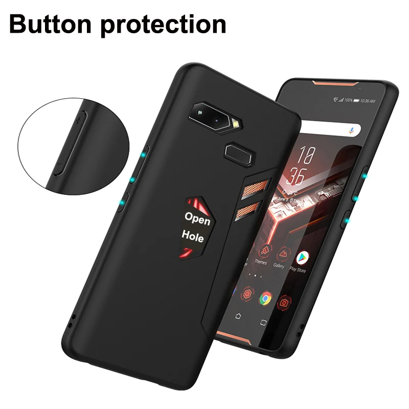 

30pcs/lot For ASUS ROG Phone ZS600KL case Soft Silicone Matte Series TPU back Case Cover For ASUS ROG Phone Z01QD shell 6.0"