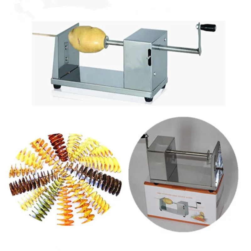 

Manual Tornado Potato Twist Cutter Spiral Potato Slicer Potato Machine ZF