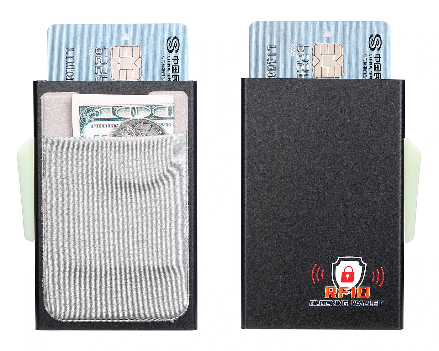 BISI GORO RFID бизнес горячий держатель для кредитных карт многофункциональный автоматический алюминиевый чехол для карт мужской кошелек для монет тонкий кошелек
