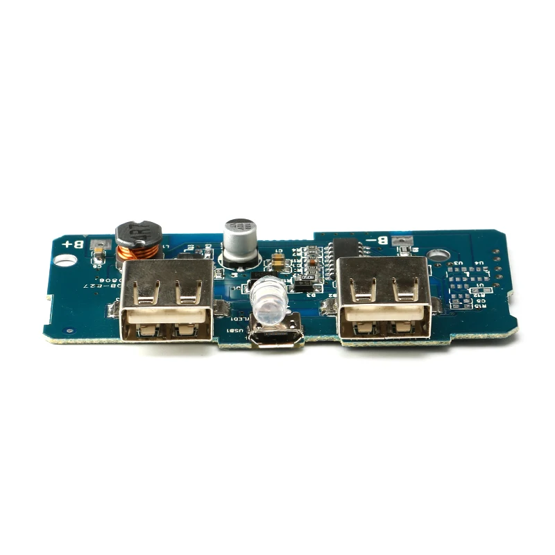 18650 Двойной Micro USB 3 7 В до 5 2A Boost мобильный Банк питания DIY литиевая батарея зарядное