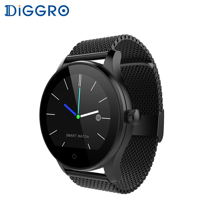 Умные часы Diggro K88H Plus с HD дисплеем пульсометром шагомером фитнес-трекером мужские