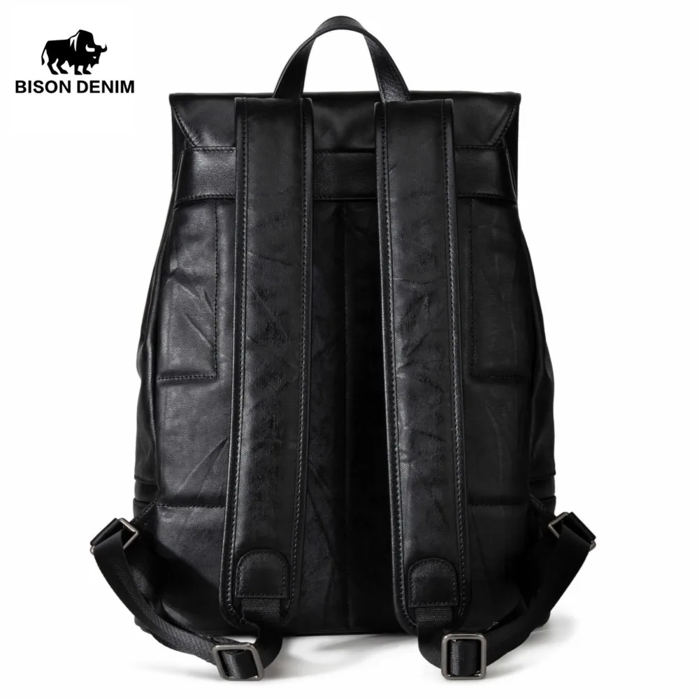BISON DENIM модный рюкзак для подростков Большой Вместительный Мужской 15 &quotрюкзак