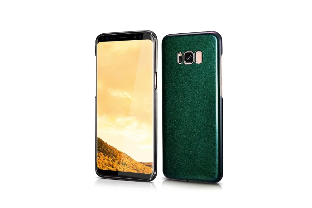 (Изумрудно зеленый) XOOMZ бренд для samsung Galaxy S8 чехол меняющий цвет ПК Жесткий Чехол