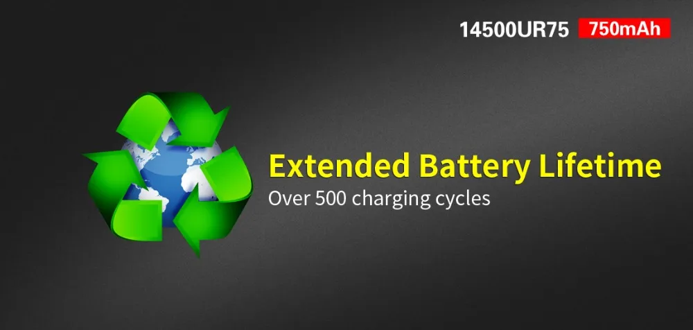 2 шт KLARUS 14500RU75 14500 литий-ионная батарея 750 мАч 2,77 Вт с микро-USB зарядным кабелем перезаряжаемая батарея
