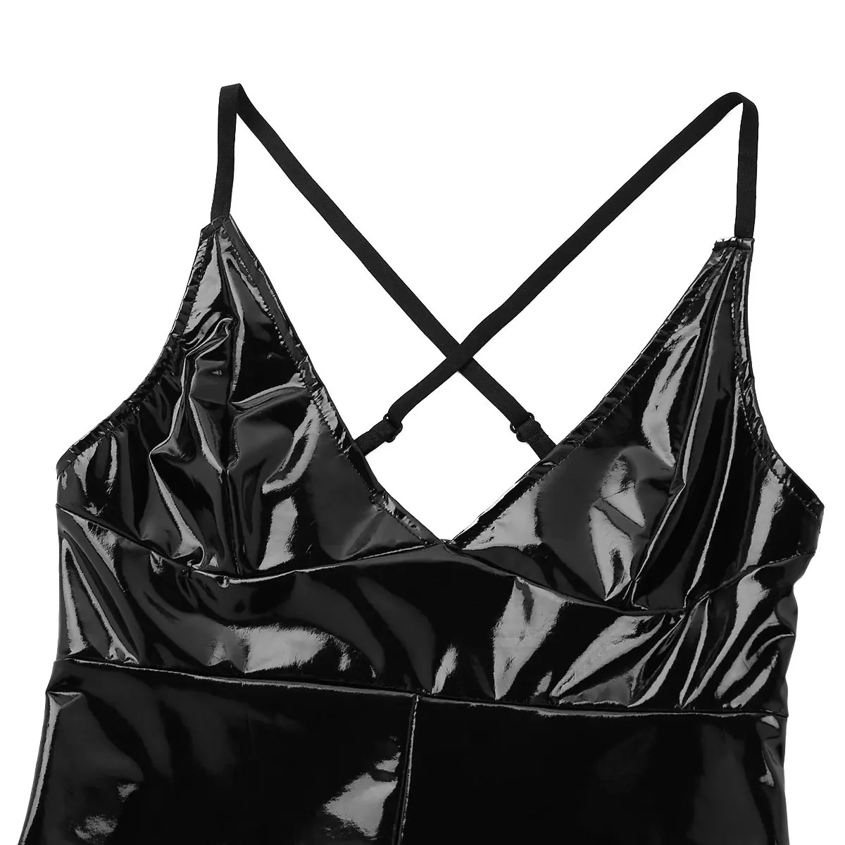 Женское трико с открытой промежностью экзотическое боди глубоким V-образным