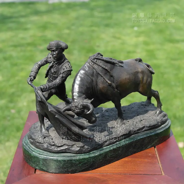 

Copper Brass craft Old antique Bronze Arts & Crafts Toreadors copper crafts home decoration copper sculpture decoration pet buda