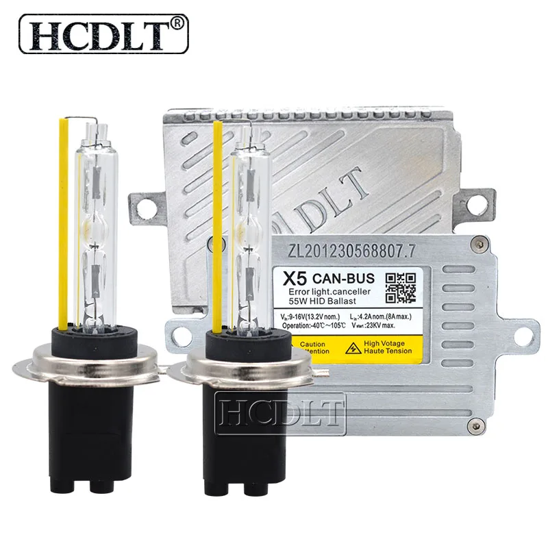 HCDLT AC 55 Вт ксеноновая Canbus HID комплект H1 H7 H11 HB3 HB4 9012 D2H Автомобильная фара лампа 5500 к