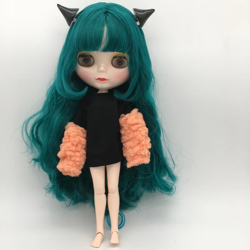 Специальная цена BJD шарнир S1-8 DIY Обнаженная кукла Blyth подарок на день рождения для девочки 4 цвета большие глаза куклы с красивыми волосами милая игрушка