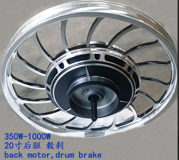 36V48V60v72v350w500w1000w 20 дюймов BLDC интегрированный колесный двигатель безредукторный задний электрический скутер Мотор велосипед горный велосипед ATV DIY запчасти