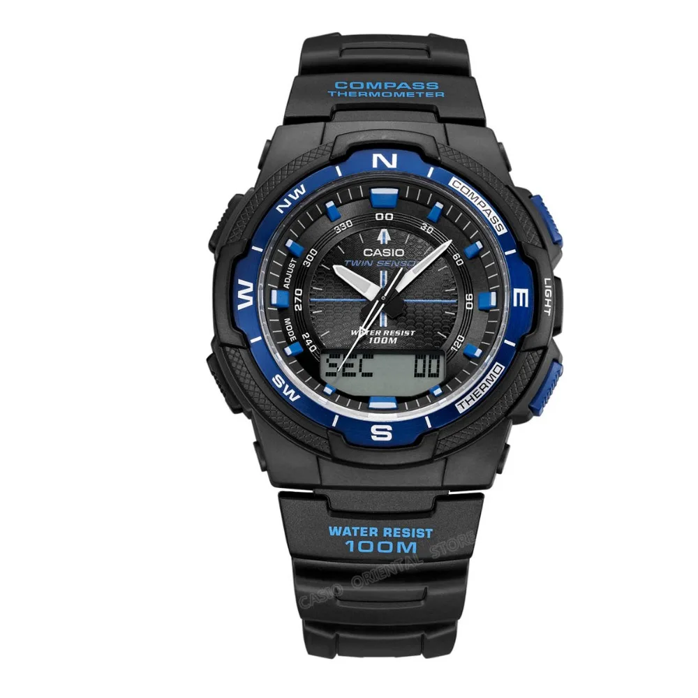 CASIO Часы Элитный Бренд Дата Для Мужчин's Повседневное Relogio masculino Компасы SGW 500H 1B
