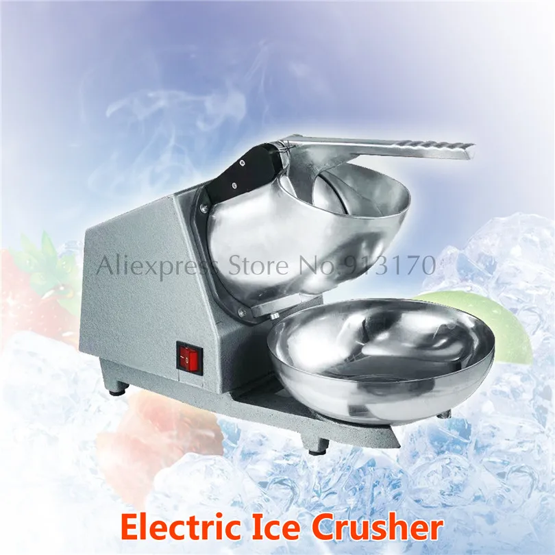 Электрическая дробильная машина для льда конусная дробилка 300 Вт с ручкой и чашей