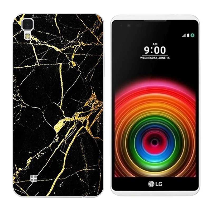 Soft TPU Cases for LG X power K210 K220 LS755 Pine Printing Back Cover Skin Power K220DS Bags Fundas |