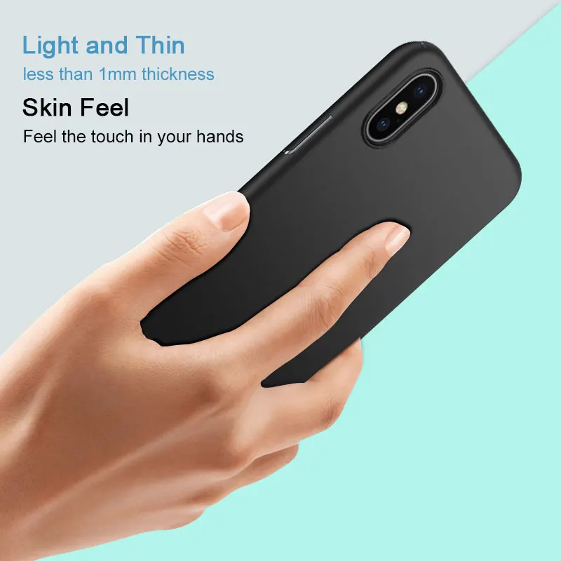Тонкие Пластиковые чехлы IMAK для apple iphone x чехол с полным покрытием жесткий из