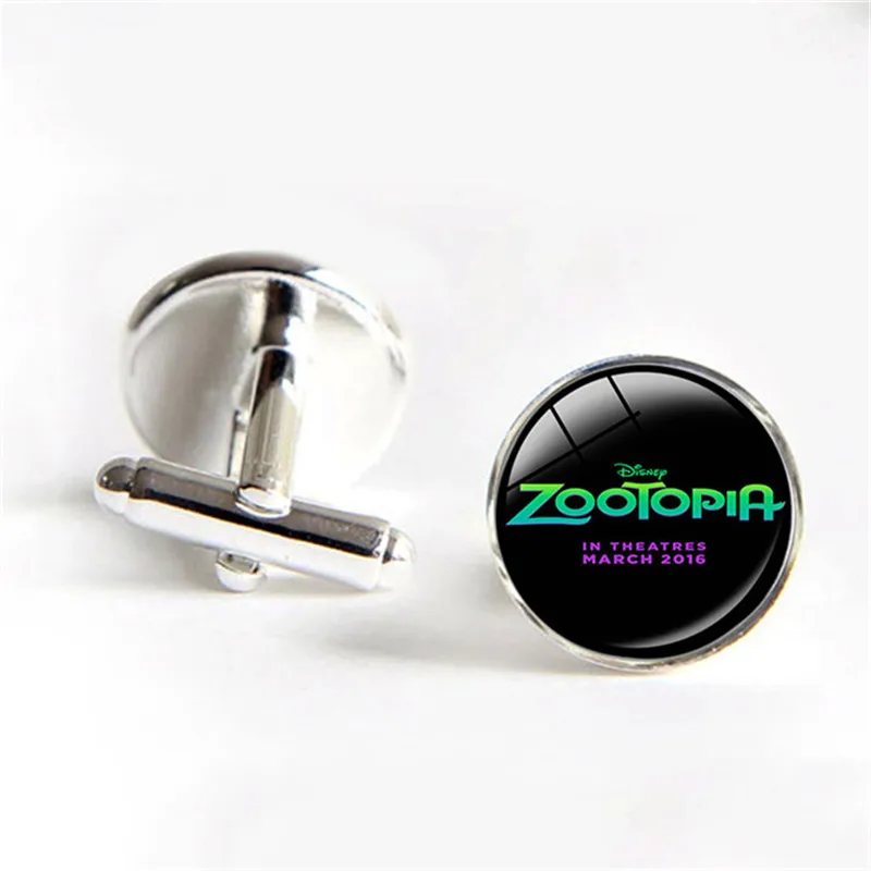 Мультфильм фильм зверополис лиса Ник и полиция кролик Джуди запонки с