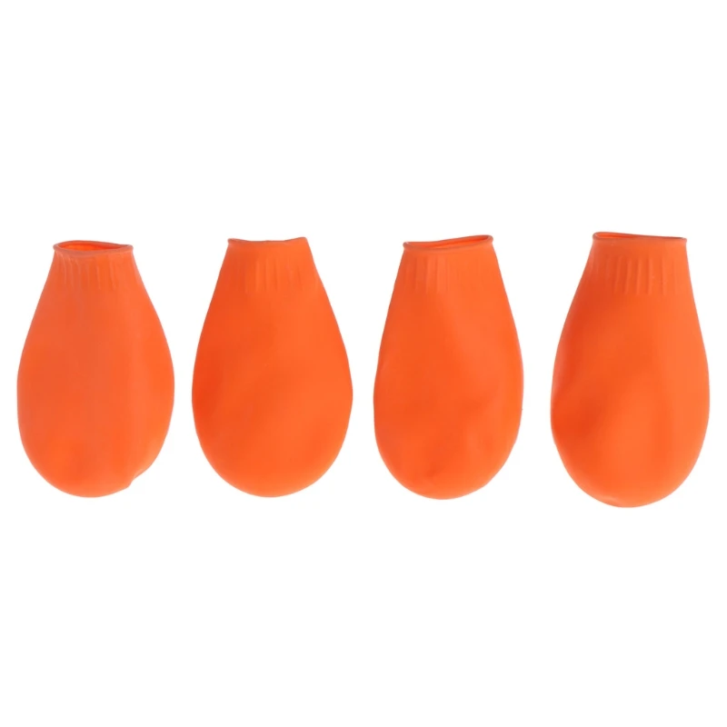 Orange Новые носки для домашних животных Водонепроницаемая Резиновая Обувь для собак Нескользящая Уличная обувь для щенков какорро яркие цвета товары для домашних животных - Цвет: Orange