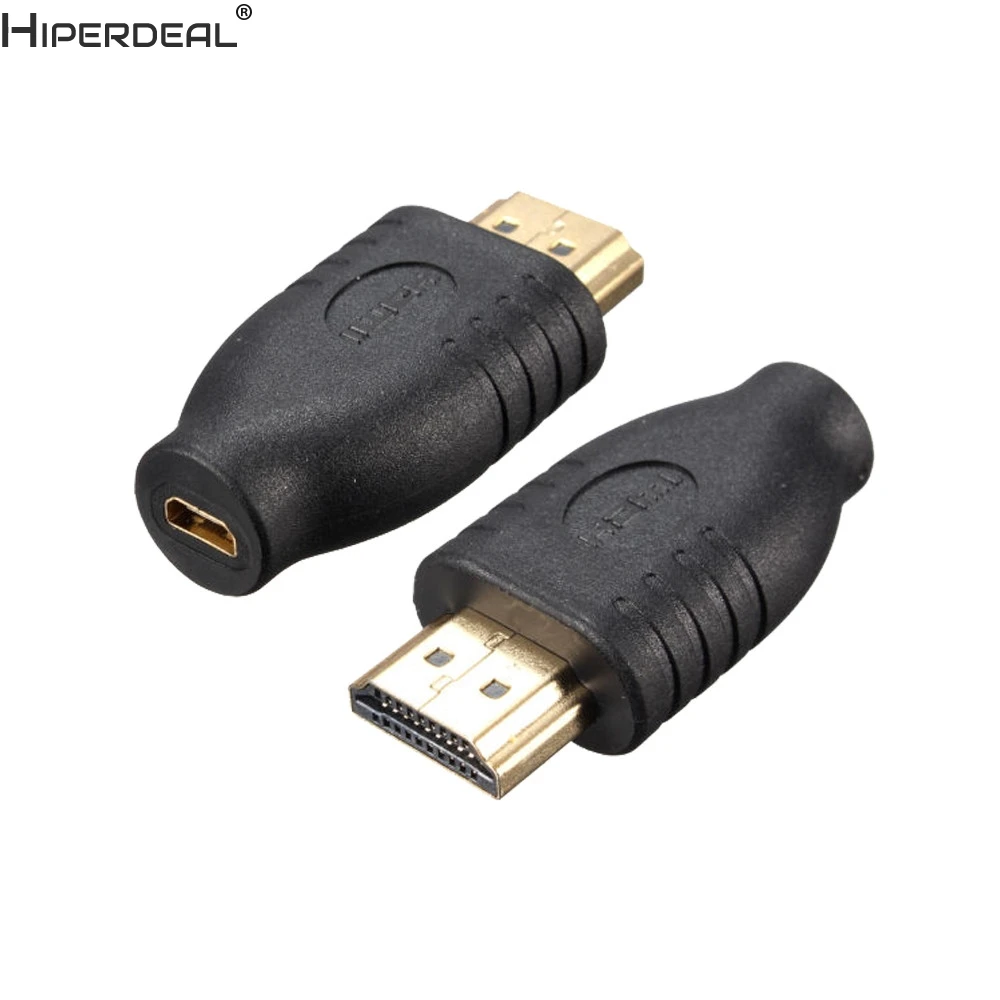 Конвертер HIPERDEAL со штекером типа А на гнездо Micro HDMI стандартный переходник с