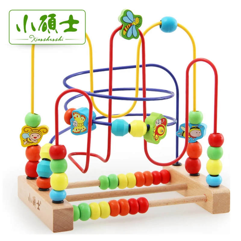 Математическая игрушка из бисера детские бусы деревянные игрушки развивающие