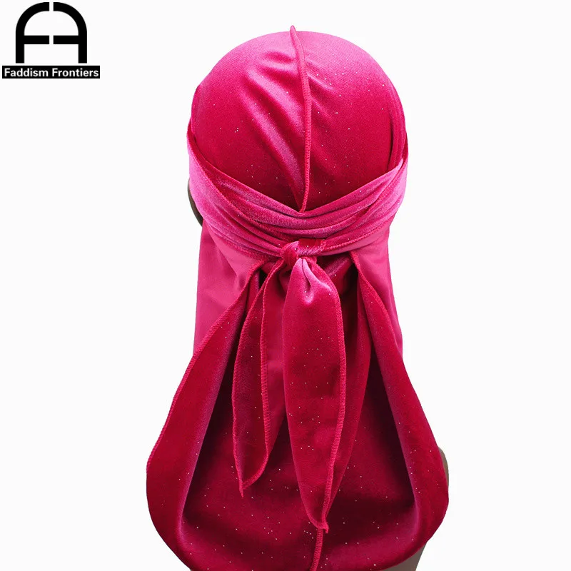 100 шт мужской Блестящий бархат Durag для 10 видов цветов |