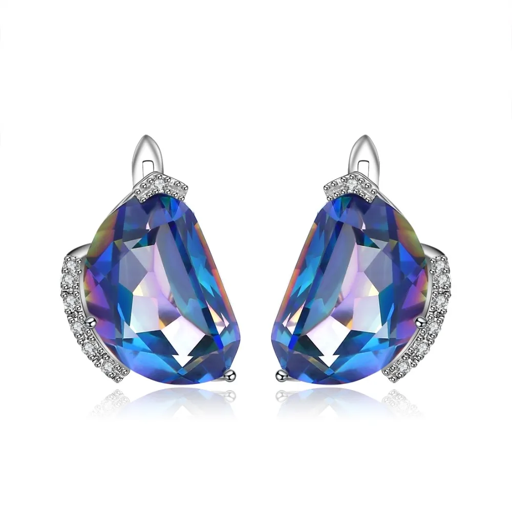 Женские серьги пусеты GEM'S BALLET геометрические из стерлингового серебра 925 пробы
