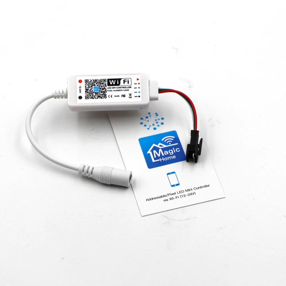 Nexlux Magic Home WiFi LED контроллер музыка DC 12V 24V Android IOS приложение для WS2811 2812 2801 2813 sk6812 IC