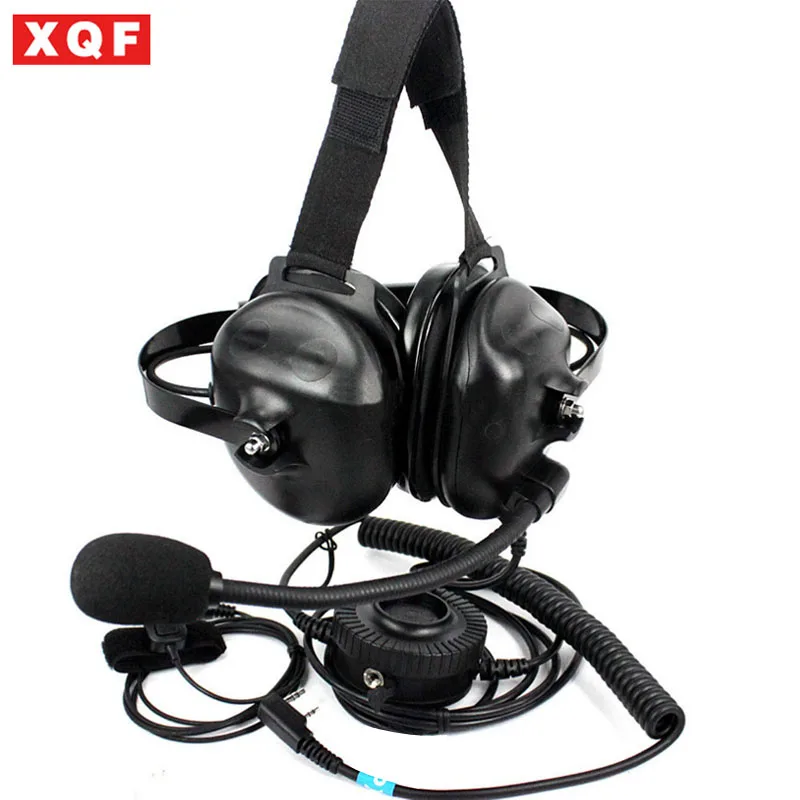 XQF Baofeng UV 5R наушник/2 контактный PTT VOX Регулируемый громкость звукоизоляция