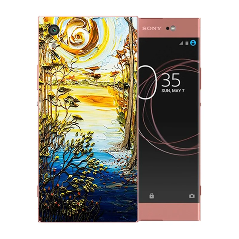 Силиконовый чехол 6 &quotдля Sony Xperia XA1 Ultra Case Van Gogh Pattern для G3221 G3212 G3223 G3226 сумка |