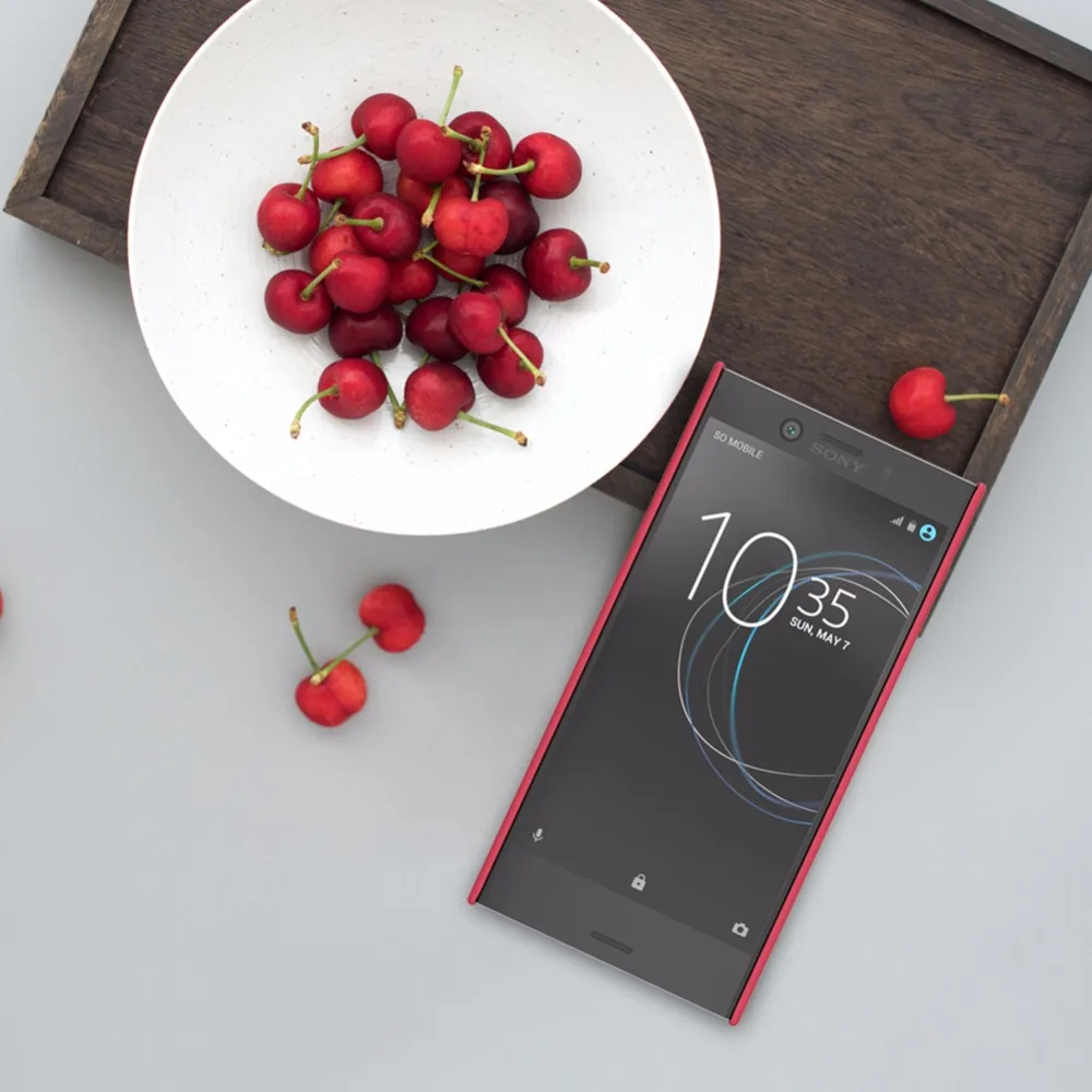 Бампер для Sony Xperia XZ1 Compact (XZ1 mini) оригинальный NILLKIN Super Frosted Shield Back Cover Case с розничной