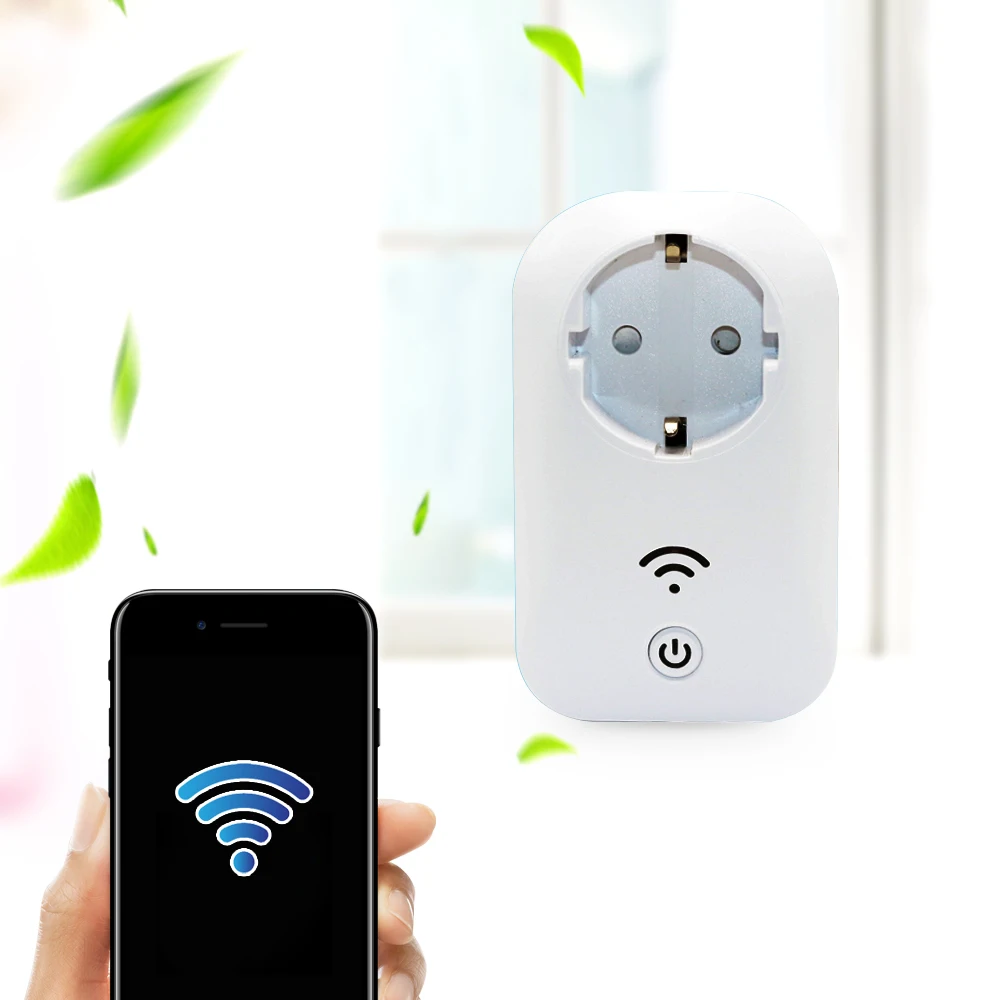 Белая европейская Красивая розетка с Wi-Fi, умная розетка, беспроводная  Европейская розетка с управлением через приложение, умная розетка для  питания, ...