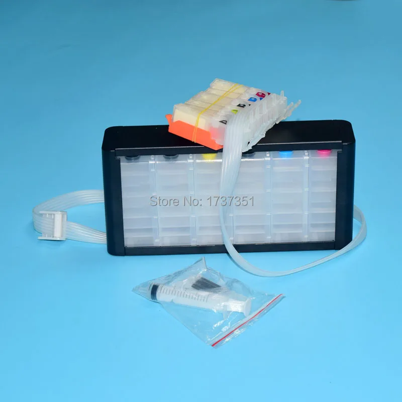 6 color PGI-170 CLI-171 Bulk ink system with ARC chip show level for canon PIXMA mg7710 printer pgi 170 cli 171 | Компьютеры и офис