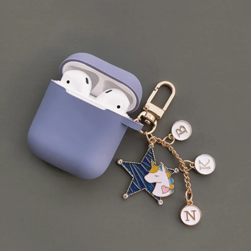 Чехол для Apple AirPods милый мультяшный силиконовый чехол Bluetooth наушников Airpods 2