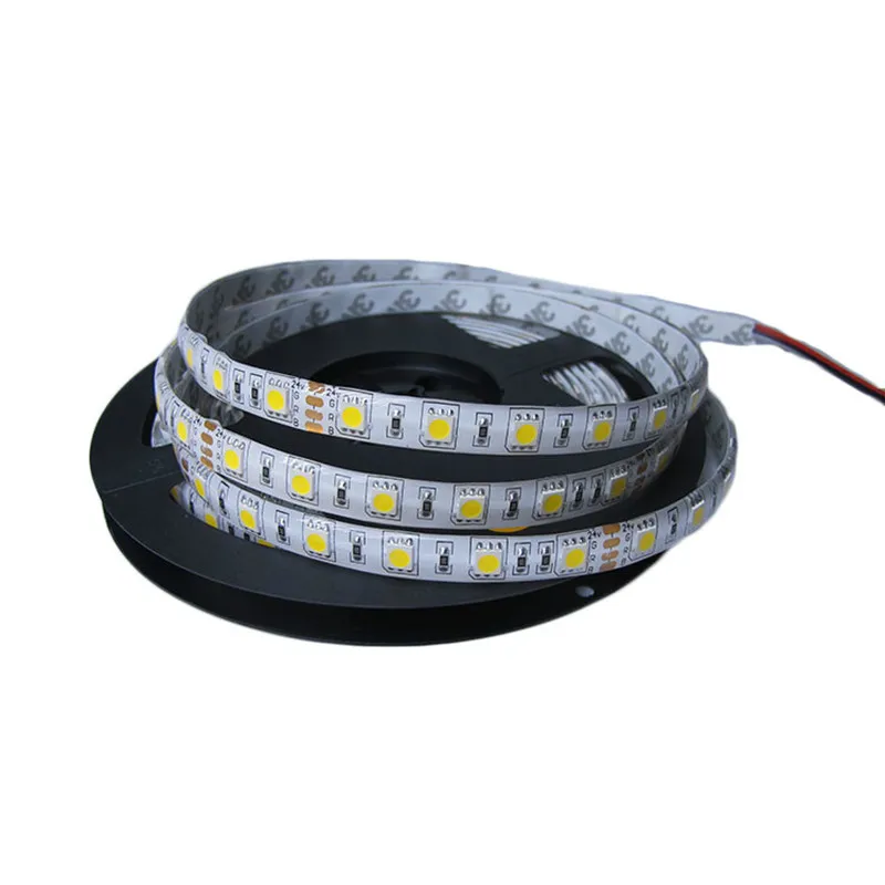 Светодиодная водонепроницаемая лента SMD5050 IP20 IP65 s образный шнур 60 светодиодов на