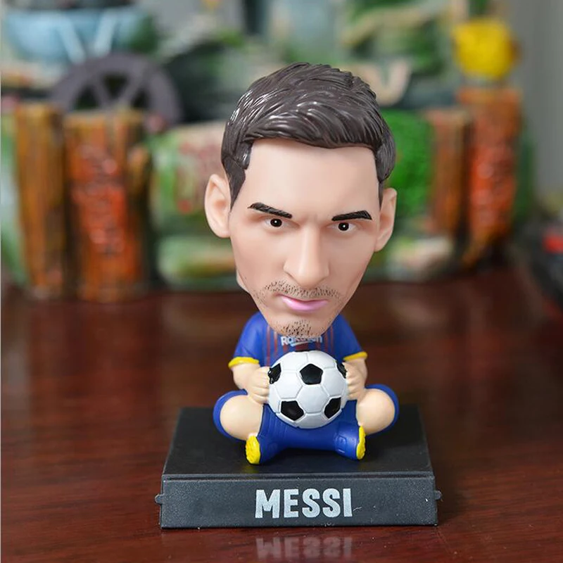 Messi украшение автомобиля весна качающаяся голова движение кукла звезда футбола для мальчика друга