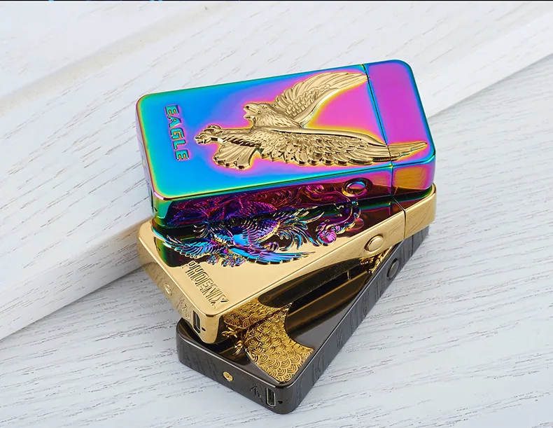 Скорпион 3D шаблон более легкий импульс двойная дуга прикуриватель USB зарядка для