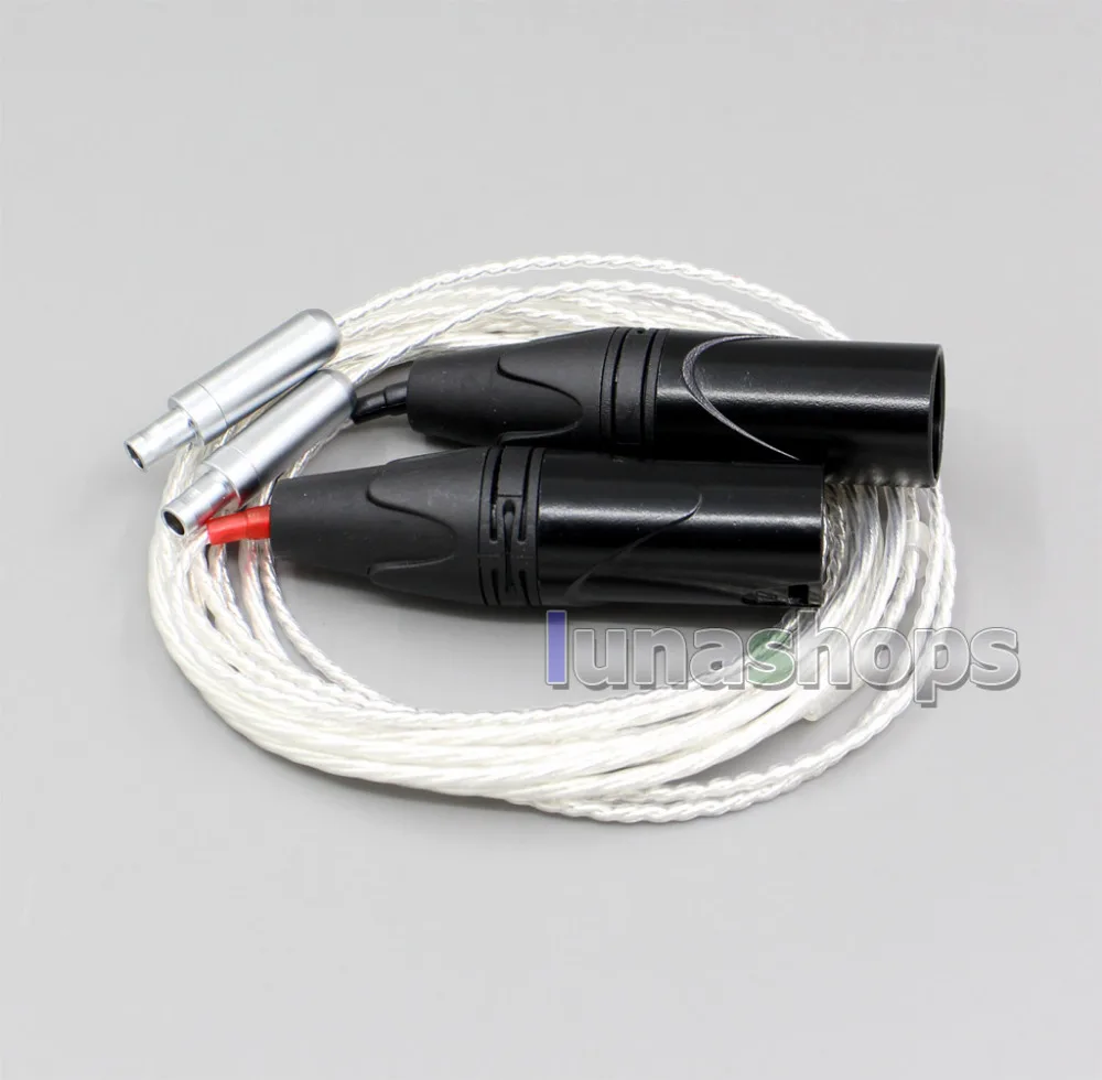 3-конт. XLR Мужской PCOCC+ посеребренный кабель для Sennheiser HD800 HD802 HD802s гарнитура для наушников LN004731