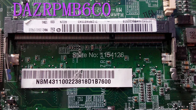Оптом Материнская плата ноутбука NBM4311002 для ACER ASPIRE Nautilus V5 551G 551 DA0ZRPMB6C0 100% идеальная