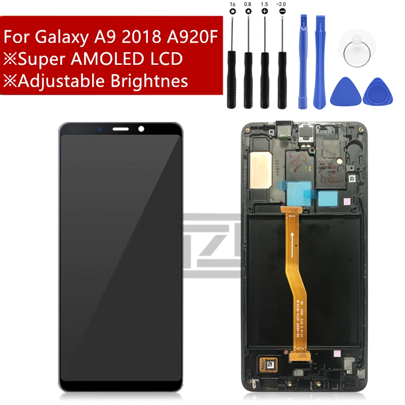 For SAMSUNG GALAXY A9 2018 A920 LCD Display Touch Screen Digitizer Assembly Replacement For 6.3