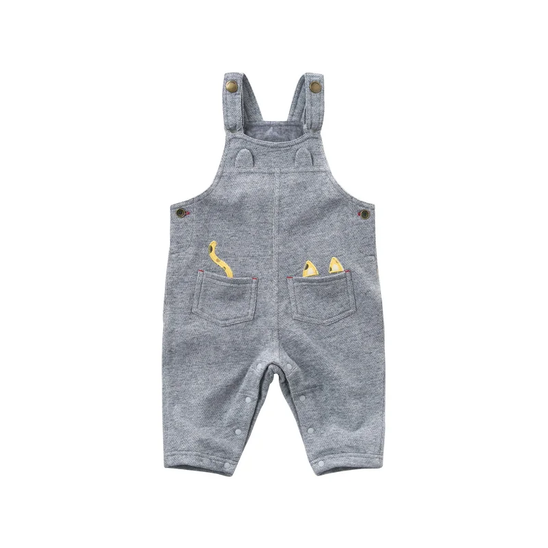 DBW11026-2 dave bella/осенний однотонный комбинезон без рукавов для маленьких мальчиков, Детский комбинезон для малышей, Детский бутик-комбинезон, 1 предмет - Цвет: gray blue