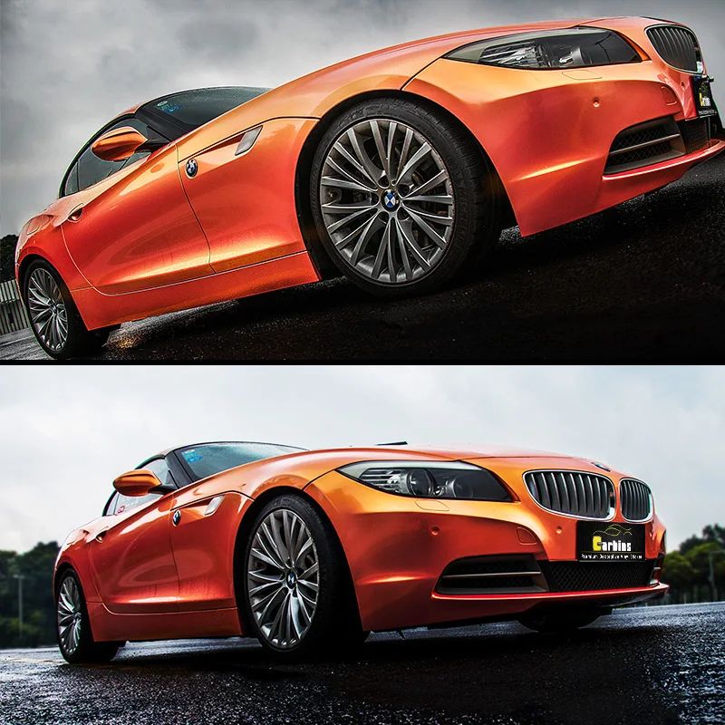 Виниловые автомобильные обертывания оптовая продажа блестящий коралловый