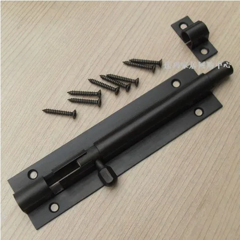 

Роскошный 8 дюймов из чистой латуни archaize болт Бронзовый болт полностью черный медный болт