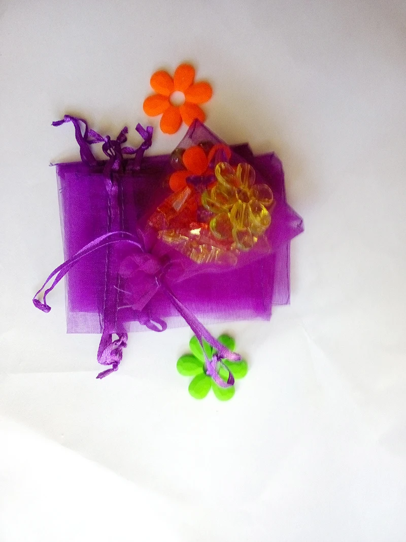 

13*18cm 50pcs Organza Bag christmas Dark purple Drawstring bag jewelry packaging bags for gift/candy/wedding/party Yarn bag