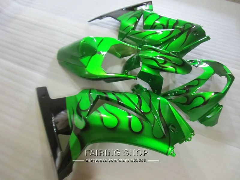 Неокрашенный комплект обтекателей для Kawasaki ninja 250r 08 09 10-14 2008-2014 черное пламя